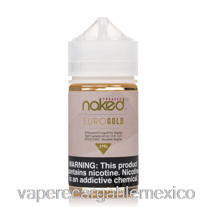 Vape Recargable Euro Gold - Nude 100 Tabaco - 60ml 0mg